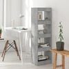 vidaXL Book Cabinet Concrete grey Engineered wood Medium Book Cabinet