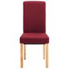 vidaXL Dining Chair Set of 4 Red Fabric and wooden frame Regular