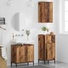 vidaXL Bathroom Furniture Set 3 pcs Old Wood Engineered Wood and Metal