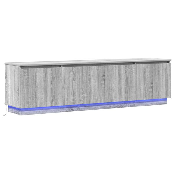 vidaXL TV Cabinet Grey Sonoma 70.87 x 14.96 x 19.29 in Engineered Wood