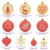 vidaXL Christmas Bauble Set 40 pcs Gold and red Plastic
