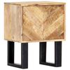 vidaXL Bedside Cabinet Mango wood brown Solid mango wood 15.7x11.8x19.7 in