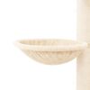vidaXL Cat Tree Cream Engineered wood, plush, sisal Medium Nice Design