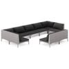 vidaXL Garden Lounge Set Dark Grey