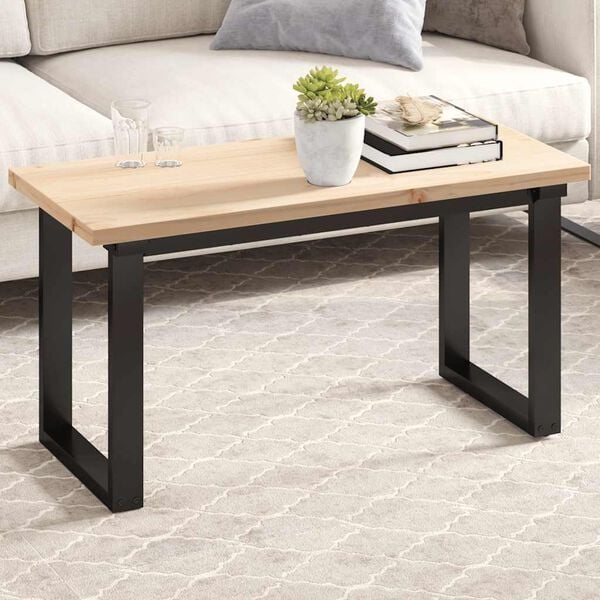 vidaXL Table Top Natural pine Solid pine wood 35.4 x 15.7 in Durable