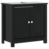 vidaXL Bathroom Furniture Set Black