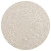 vidaXL Rug Cream 100% Polypropylene &Oslash; 35.4 in UV-resistant materials