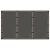 vidaXL Garden Table Brown Poly Rattan 59.1x35.4x29.5 in