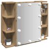 vidaXL Mirror Cabinet Artisan Oak Engineered wood, acrylic Medium