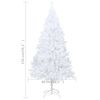 vidaXL Artificial Christmas Tree White PVC Medium Expandable