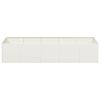 vidaXL Planter White Cold-rolled steel Large Durable Planter