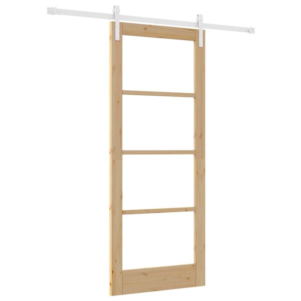 vidaXL Sliding Door ORKDAL Natural 32.68 x 79.53 in