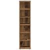 vidaXL CD Cabinet Old wood Engineered wood Compact CD Cabinet