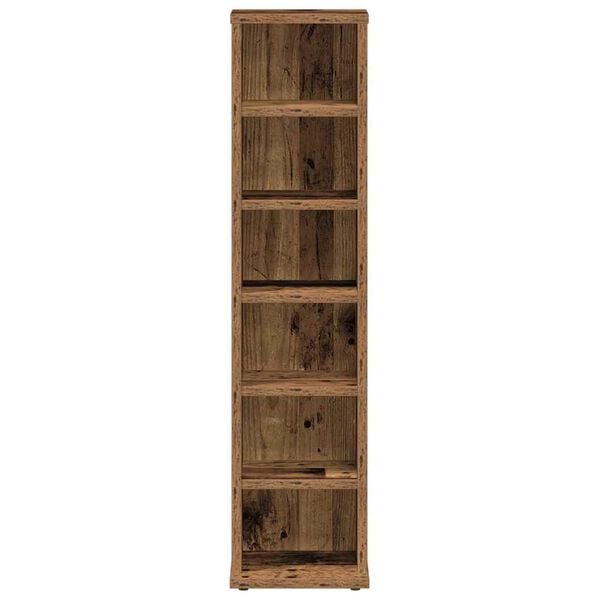 vidaXL CD Cabinet Old wood Engineered wood Compact CD Cabinet