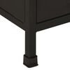 vidaXL Sideboard Rough mango wood with a natural finish and black iron
