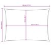 vidaXL Sunshade Sail Oxford Fabric Rectangular 8.2x14.8' Beige