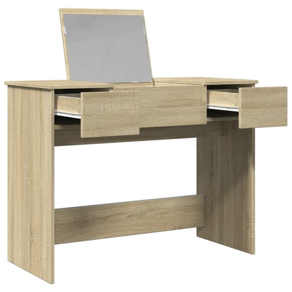 vidaXL Dressing Table Sonoma oak Engineered wood Medium Dressing Table