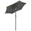 vidaXL Garden Parasol Anthracite and Dark Grey Polyester, Aluminum Medium