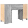 vidaXL Desk Grey Sonoma Engineered Wood Medium Desk Rectangular