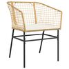 vidaXL Garden Dining Set Brown PE Rattan 4-Seater Durable