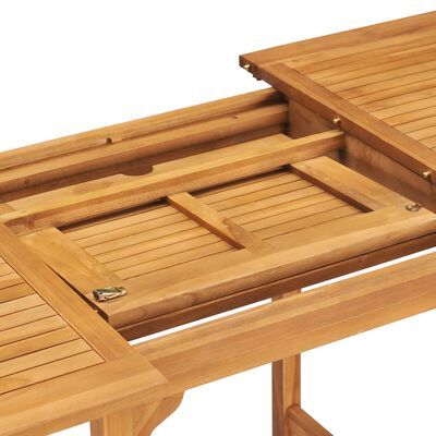 vidaXL 5 Piece Patio Dining Set Solid Teak Wood