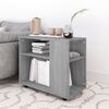 vidaXL Side Table Grey Sonoma 27.6x13.8x21.7" Engineered Wood