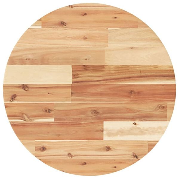 vidaXL Table Top Round &Oslash;19.7x0.8" Solid Wood Acacia