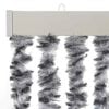 vidaXL Fly Curtain Grey and Black and White 22.0x78.7" Chenille