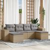 vidaXL Garden Sofa Set Beige
