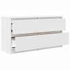 vidaXL TV Cabinet White Engineered wood Medium TV Cabinet Rectangular