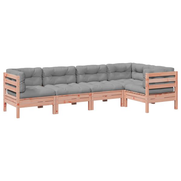 vidaXL Garden Sofa Set Douglas fir wood color