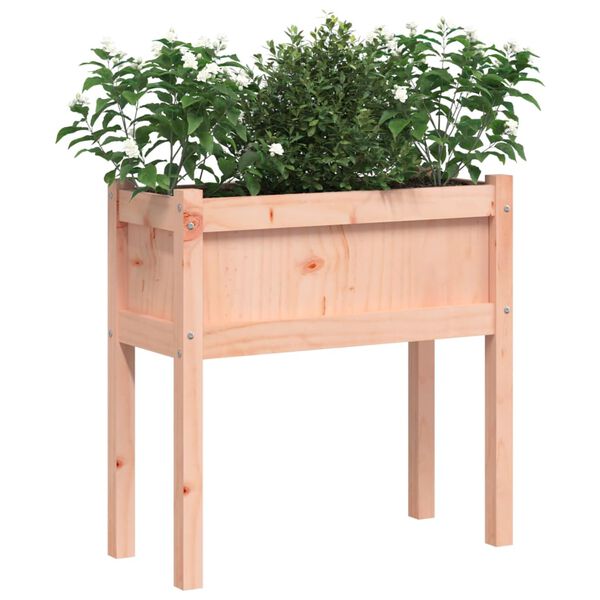 vidaXL Garden Planter Set of 2 Natural wood Solid Douglas Fir Wood
