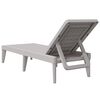 vidaXL Sun Lounger Grey Polypropylene Standard Foldable Sun Lounger