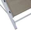 vidaXL Sun Lounger Taupe Textilene, Aluminum, Steel Standard