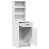 vidaXL Highboard White 15.75 x 15.94 x 53.15 in Engineered Wood