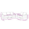 vidaXL Sofa Set Black