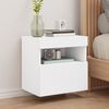 vidaXL TV Wall Cabinet White Engineered wood 15.7 x 11.8 x 15.7 in