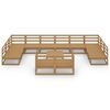 vidaXL Garden Lounge Set Honey brown Solid pinewood 13 Piece Set Modular