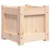 vidaXL Garden Planter Set of 2 Natural pine Solid pine wood Medium