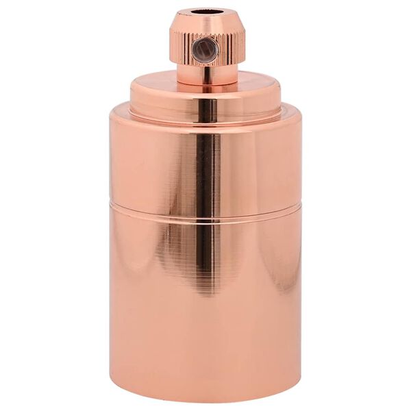 vidaXL Lamp Holder Rose Gold Aluminum Compact Durable Lamp Holder