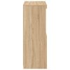 vidaXL Sideboard Sonoma Oak Engineered Wood, Glass Medium Sideboard