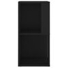 vidaXL Corner Cabinet Black Engineered Wood Compact Corner Cabinet