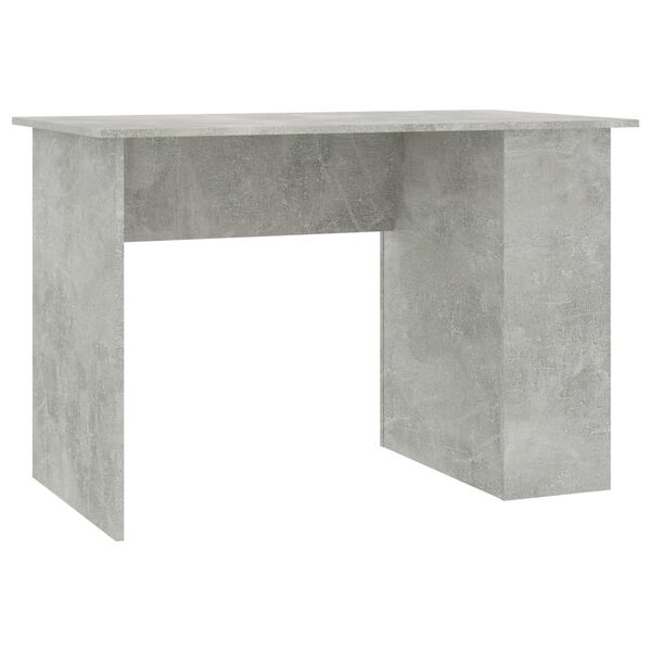 vidaXL Desk Concrete Grey Chipboard 43.3x23.6x28.7 in Desk Rectangular