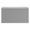 vidaXL Garden Shed Grey Galvanized Steel Large Sliding Components