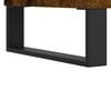 vidaXL Bedside Cabinet Set of 2 Smoked oak Engineered wood, iron Drawers