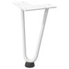 vidaXL Hairpin Table Leg White Solid powder-coated steel 7.9 in height