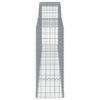 vidaXL Gabion Basket Set of 7 Silver Galvanized iron Extra Large