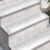 vidaXL Stair Tread Rectangular 2 pcs Silver 27.56 x 7.87 in Aluminium