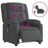 vidaXL Electric Massage Recliner Chair Dark gray