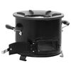 vidaXL Camping Wood Stove Black 14.2x10.2x8.9" Metal